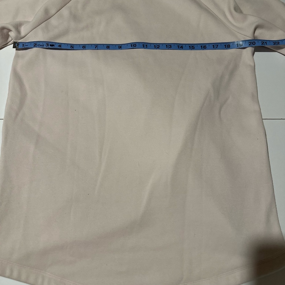 Athleta Women’s Medium Blush Pink Quarter Zip Fleece Athleisure Pullover - Picture 4 of 7